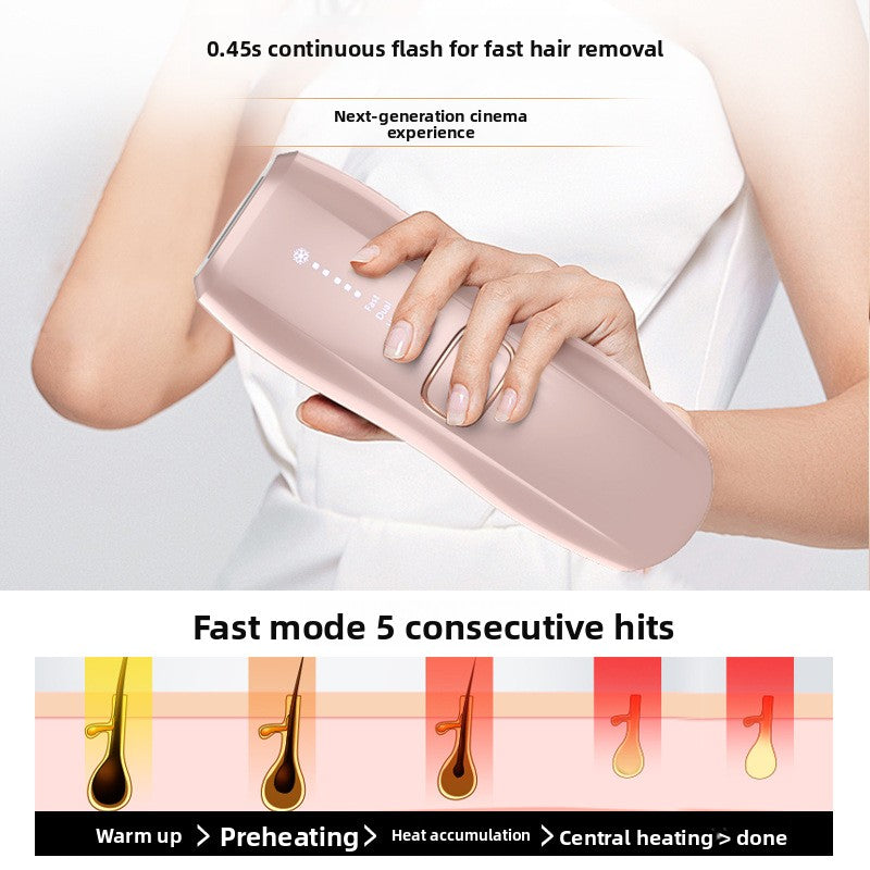 Dual Light IPL Hair Removal Device with Sapphire Cooling