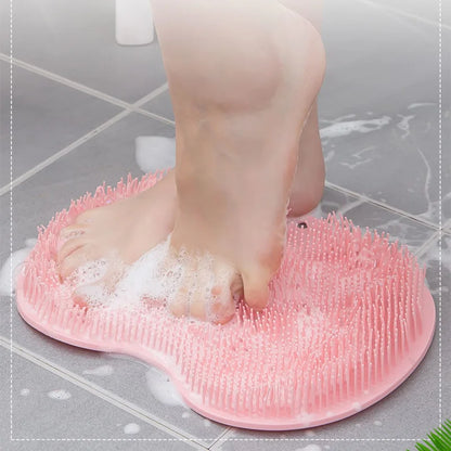 Exfoliating Shower Brush & Foot Massager Mat