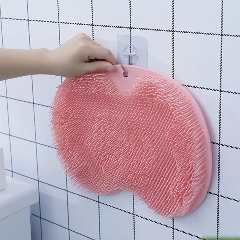 Exfoliating Shower Brush & Foot Massager Mat