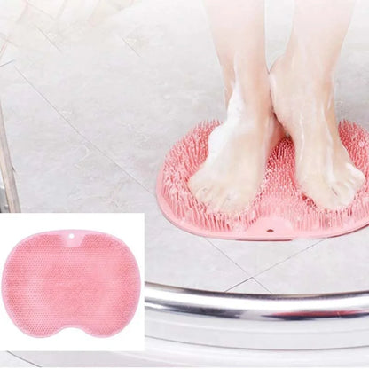 Exfoliating Shower Brush & Foot Massager Mat