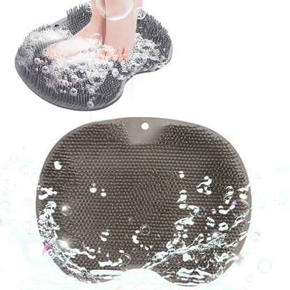 Exfoliating Shower Brush & Foot Massager Mat